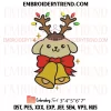 Snoopy Santa Claus Embroidery Design, Snoopy and Christmas Bells Machine Embroidery Digitized Pes Files