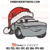 Fillmore Cars Christmas Embroidery Design, Santa Pixar Cars Xmas Machine Embroidery Digitized Pes Files