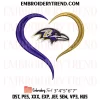 Baltimore Ravens Est 1996 Embroidery Design, NFL Logo Machine Embroidery Digitized Pes Files