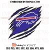 Love Buffalo Bills Embroidery Design, Logo Buffalo Bills Football Machine Embroidery Digitized Pes Files