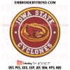 Iowa State Cyclones Hello Kitty Cheerleader Embroidery Design, NCAA Football Fan Machine Embroidery Digitized Pes Files