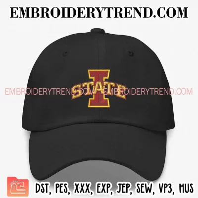 Iowa State Cyclones Logo Embroidery Design, NCAA Machine Embroidery Digitized Pes Files