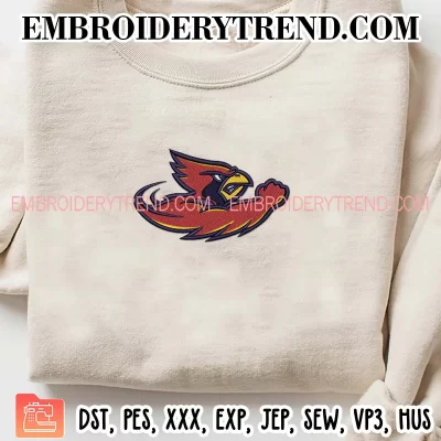 Iowa State Cyclones Mascot Embroidery Design, NCAA Logo Machine Embroidery Digitized Pes Files