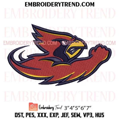 Iowa State Cyclones Mascot Embroidery Design, NCAA Logo Machine Embroidery Digitized Pes Files