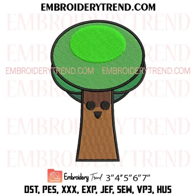 Mr Tree Incredibox Sprunki Embroidery Design, Sprunki Game Machine Embroidery Digitized Pes Files