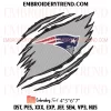 New England Patriots X Nike Embroidery Design, NFL Patriots Logo Machine Embroidery Digitized Pes Files