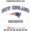 Love New England Patriots Helmet Embroidery Design, Football Fan Machine Embroidery Digitized Pes Files