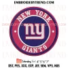 New York Giants Hello Kitty Cheerleader Embroidery Design, American Football Fan Machine Embroidery Digitized Pes Files