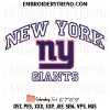 New York Giants Est 1925 Embroidery Design, NFL Logo Machine Embroidery Digitized Pes Files