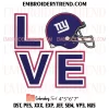 New York Giants Helmet Embroidery Design, Football NFL Machine Embroidery Digitized Pes Files