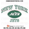 New York Jets Est 1960 Embroidery Design, NFL Logo Machine Embroidery Digitized Pes Files