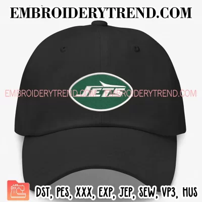 New York Jets NFL Logo Embroidery Design, American Football Machine Embroidery Digitized Pes Files