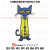 Nike Pete The Cat Embroidery Design, Cat Lover Machine Embroidery Digitized Pes Files