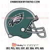 Love Philadelphia Eagles Helmet Embroidery Design, Football NFL Machine Embroidery Digitized Pes Files