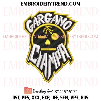 WWE Gargano Ciampa Logo Embroidery Design, Johnny Gargano and Tommaso Machine Embroidery Digitized Pes Files