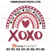 You Are Worthy of Love Valentine Embroidery Design, Happy Valentines Machine Embroidery Digitized Pes Files