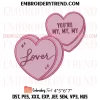 Peds Nurse Hearts Candy Embroidery Design, Valentine’s Day Nurse Machine Embroidery Digitized Pes Files