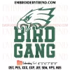 Bird Gang Embroidery Design, Eagles Philadelphia Machine Embroidery Digitized Pes Files