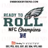 Fly Eagles Fly Super Bowl LIX Embroidery Design, Philadelphia Eagles Super Bowl 2025 Machine Embroidery Digitized Pes Files