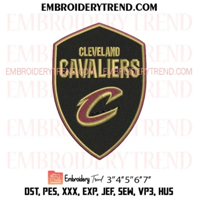 Cleveland Cavaliers Embroidery Design, NBA Logo Pes Design File