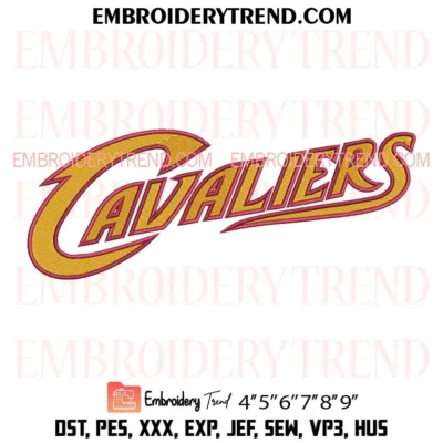 NBA Cleveland Cavaliers Embroidery Design, Basketball Pes Design File