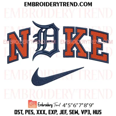 Detroit Tigers x Nike Embroidery Design – MLB Logo Pes Design File