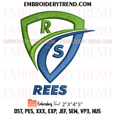 Rees Scientific Embroidery Design, Custom Embroidery Pes Design File